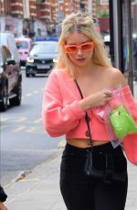 LOTTIE MOSS Out with her Dog in London 06/05/2019