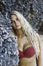 LUCIE DONLAN in Bikinis on the Set of a Photoshoot at a Beach in Bali, February 2019