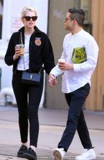 LUCY BOYNTON and Rami Malek Out Shopping on Broadway in New York 06/03/2019