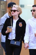 LUCY BOYNTON and Rami Malek Out Shopping on Broadway in New York 06/03/2019