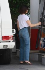 LUCY HALE at a Gas Station in Los Angeles 06/07/2019