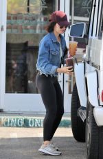 LUCY HALE at Coffee Bean & Tea Leaf in Studio City 06/03/2019
