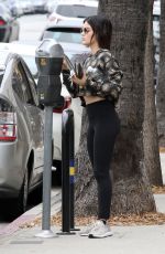 LUCY HALE Feeding Parking Meter in Studio City 06/15/2019