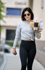 LUCY HALE Leaves a Coffee Shop in Los Angeles 06/22/2019