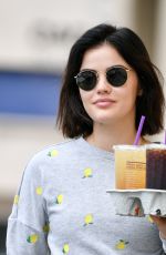 LUCY HALE Leaves a Coffee Shop in Los Angeles 06/22/2019