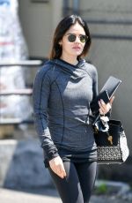 LUCY HALE Leaves a Gym in Los Angeles 06/27/2019