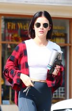 LUCY HALE Leaves a Gym in Studio City 06/02/2019
