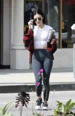 LUCY HALE Leaves a Gym in Studio City 06/02/2019