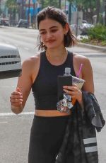 LUCY HALE Leaves a Gym in Studio City 06/07/2019