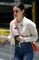 LUCY HALE Leaves CNN Office in Hollywood 05/31/2019