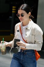 LUCY HALE Leaves CNN Office in Hollywood 05/31/2019