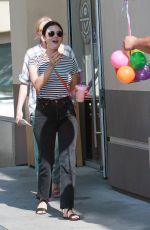 LUCY HALE Leaves Coffee Bean in Los Angeles 06/15/2019