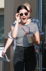 LUCY HALE Leaves Coffee Bean in Los Angeles 06/15/2019