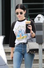 LUCY HALE Out for Coffee in Studio City 06/21/2019