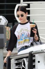 LUCY HALE Out for Coffee in Studio City 06/21/2019