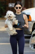 LUCY HALE Out on Fryman Canyon Loop Trail with her Dog Elvis 06/05/2019