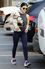 LUCY HALE Out on Fryman Canyon Loop Trail with her Dog Elvis 06/05/2019