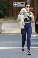 LUCY HALE Out on Fryman Canyon Loop Trail with her Dog Elvis 06/05/2019