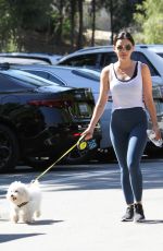 LUCY HALE Out with Her Dog in Los Angeles 06/23/2019