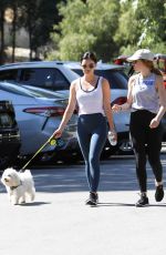 LUCY HALE Out with Her Dog in Los Angeles 06/23/2019