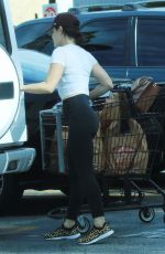 LUCY HALE Shopping at Ralphs Supermarket in Los Angeles 06/29/2019