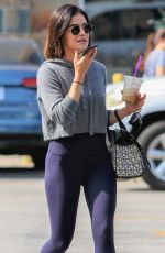 LUCY HALE Talking on Her Phone Out in Los Angeles 06/25/2019