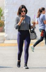 LUCY HALE Talking on Her Phone Out in Los Angeles 06/25/2019