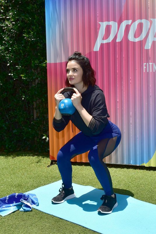 LUCY HALE Trains for the Propel Co Labs Fitness Festival in West Hollywood 06/19/2019