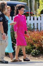 LUCY LIU on the Set of Why Women Kill in Los Angeles 06/27/2019