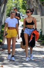 MADISON BEER in Denim Shorts at Alfred Coffee in West Hollywood 06/10/2019