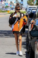 MADISON BEER in Denim Shorts at Alfred Coffee in West Hollywood 06/10/2019