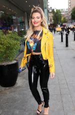 MEGAN BARTON HANSON Leaves Yauatcha Restaurant in London 06/06/2019