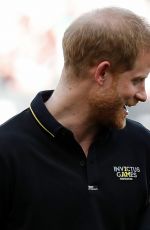 MEGHAN MARKLE and Prince Harry at Pre-game Ceremonies at MLB London Series Game 06/29/2019
