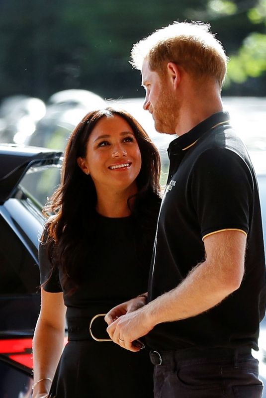 MEGHAN MARKLE and Prince Harry at Pre-game Ceremonies at MLB London Series Game 06/29/2019