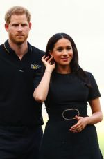 MEGHAN MARKLE and Prince Harry at Pre-game Ceremonies at MLB London Series Game 06/29/2019