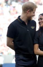 MEGHAN MARKLE and Prince Harry at Pre-game Ceremonies at MLB London Series Game 06/29/2019