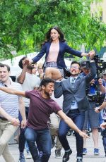 MELISSA BARRER on the Set of In the Heights in New York 06/03/2019