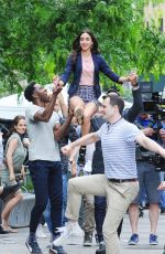 MELISSA BARRER on the Set of In the Heights in New York 06/03/2019