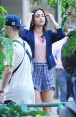 MELISSA BARRER on the Set of In the Heights in New York 06/03/2019