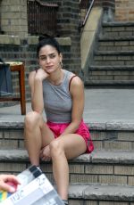 MELISSA BARRERA on the Set of In the Heights in New York 06/07/2019