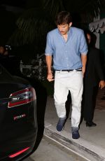 MILA KUNIS and Ashton Kutcher at Scooter Braun 38th Birthday in West Hollywood 06/18/2019