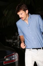 MILA KUNIS and Ashton Kutcher at Scooter Braun 38th Birthday in West Hollywood 06/18/2019