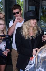 MILEY CYRUS at Airport in Warsaw 06/01/2019