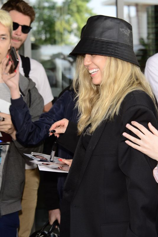 MILEY CYRUS at Airport in Warsaw 06/01/2019