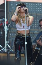 MILEY CYRUS Performs at Glastonbury Festival 06/30/2019