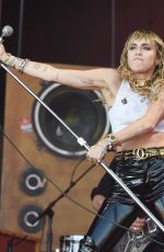 MILEY CYRUS Performs at Glastonbury Festival 06/30/2019