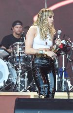 MILEY CYRUS Performs at Glastonbury Festival 06/30/2019