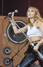 MILEY CYRUS Performs at Glastonbury Festival 06/30/2019