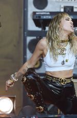 MILEY CYRUS Performs at Glastonbury Festival 06/30/2019