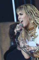MILEY CYRUS Performs at Glastonbury Festival 06/30/2019